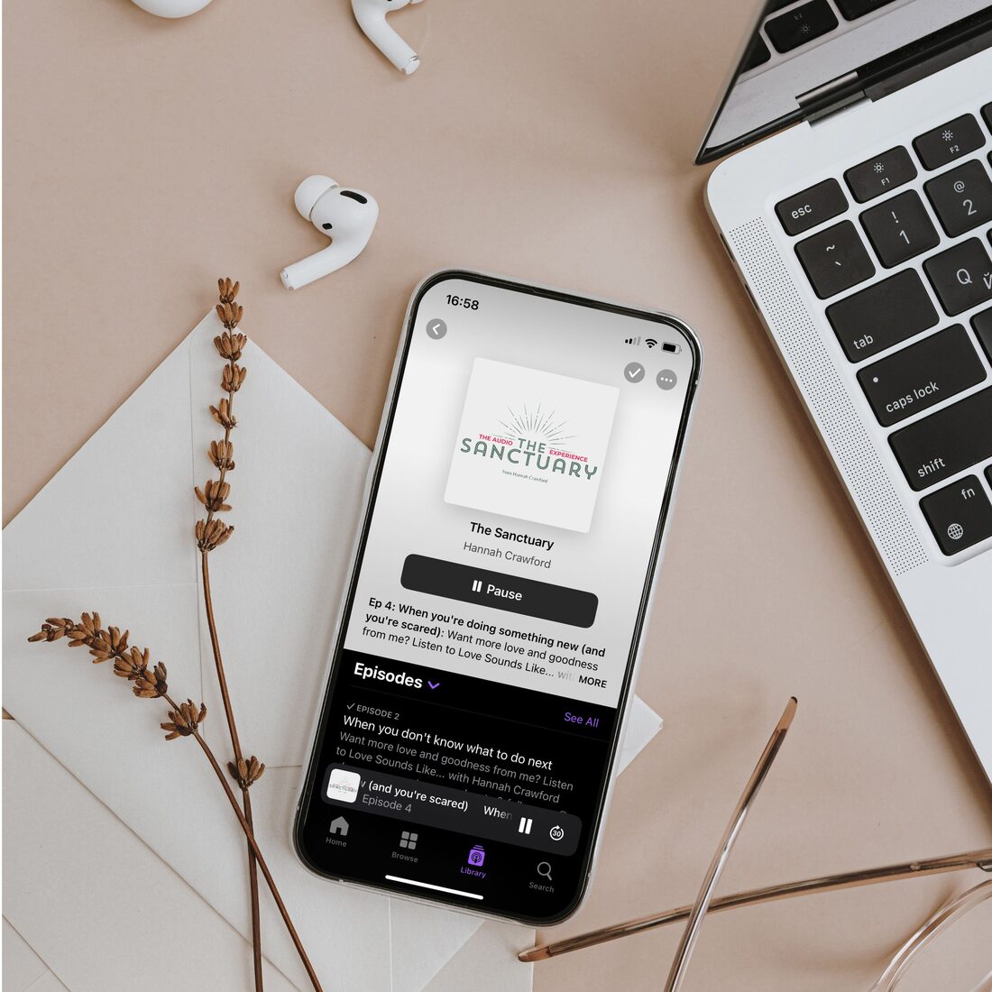 The Sanctuary — on-demand voice-note coaching library